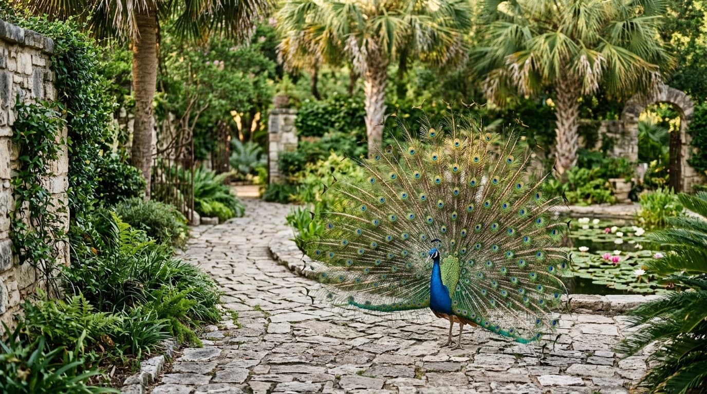 Mayfield Park: The Free Peacock Garden Everyone Drives Past on the Way to Mount Bonnell