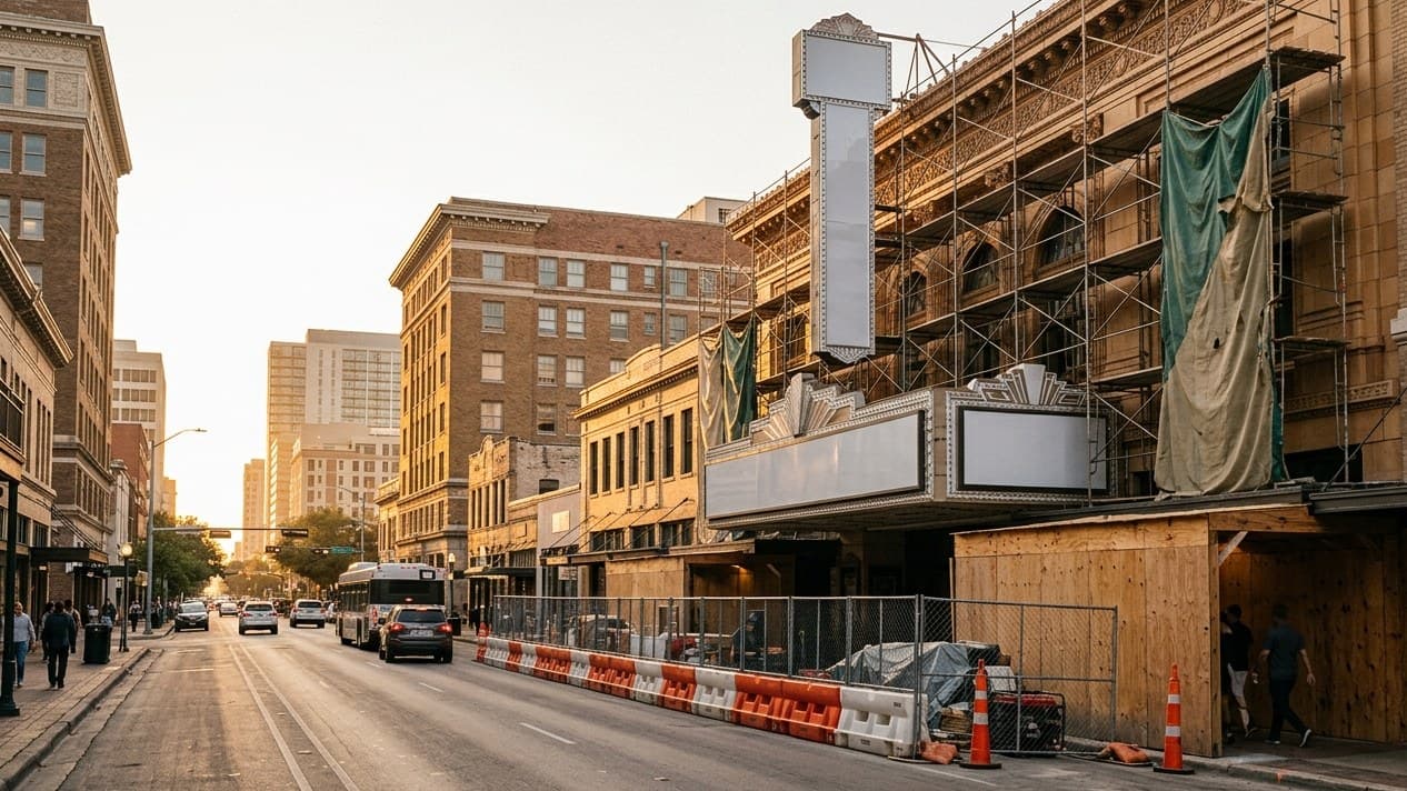 Austin's Paramount Theatre Is Closed Until 2027 — and Congress Avenue Lost a Lane