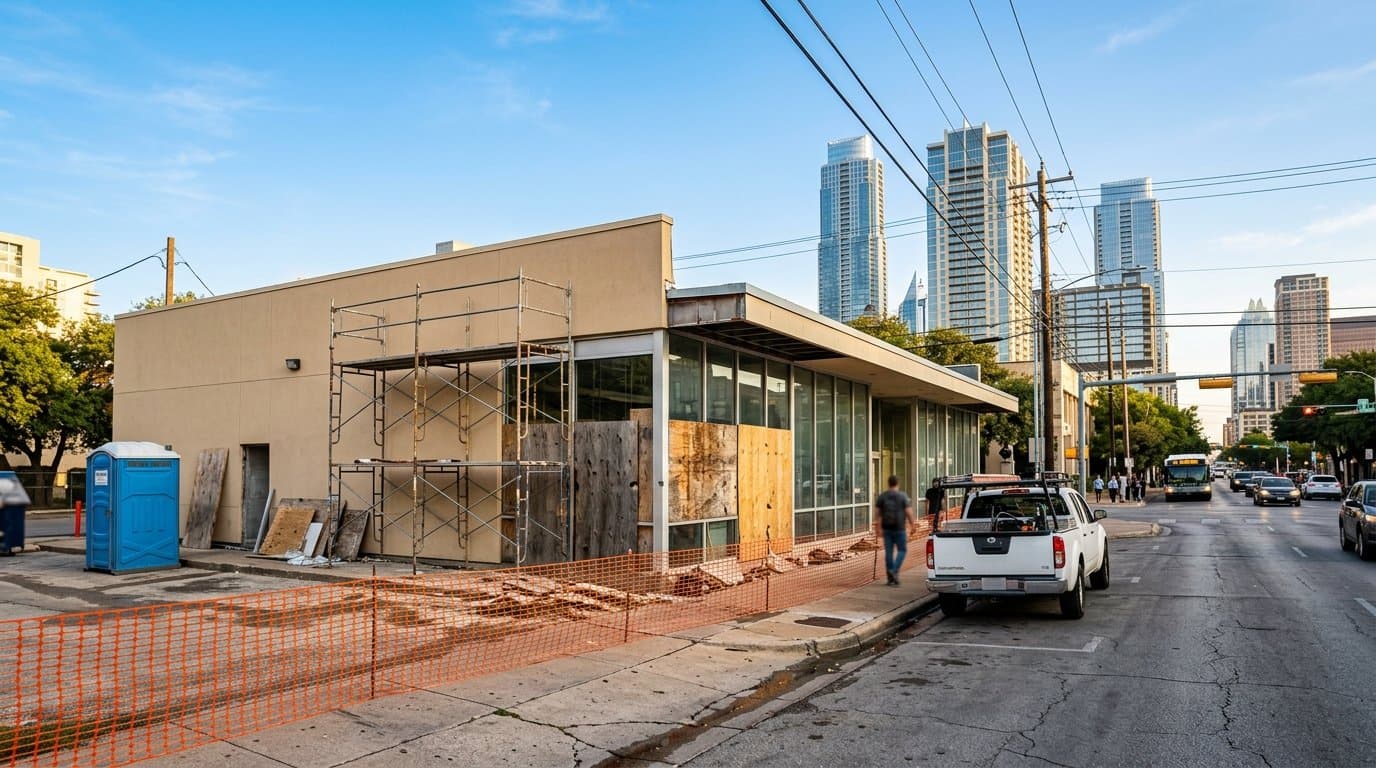 Austin's Old Megabus Stop Is Becoming a Tequila-Bar Taqueria — Here's What the New Permit Shows