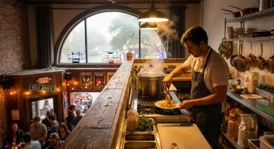 Inside Marinara Miracles: Austin’s Hidden Loft Pasta Kitchen Above a Bar