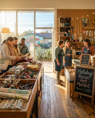 Austin Creative Reuse: The Insider's Guide to Holiday Gift Shopping with 50-90% Savings and Zero-Waste Impact