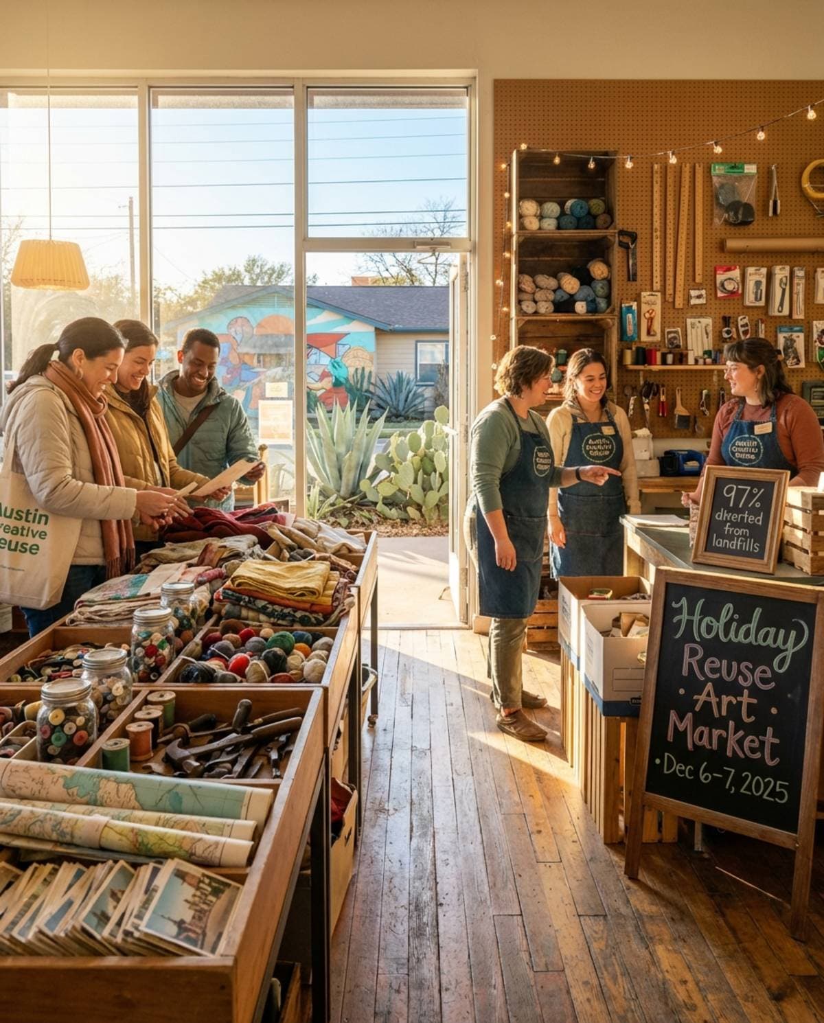 Austin Creative Reuse: The Insider's Guide to Holiday Gift Shopping with 50-90% Savings and Zero-Waste Impact